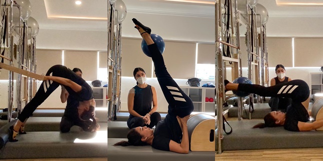 Live a Healthy Lifestyle, Here are 8 Photos of Donna Agnesia Doing Pilates Movements that Make Netizens Unable to Handle It