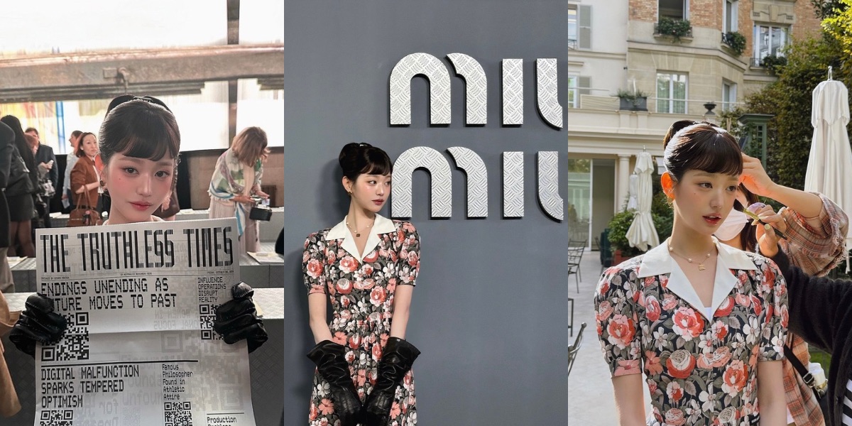 Jang Wonyoung Presents a Vintage Look as MiuMiu's Brand Ambassador at Paris Fashion Week 2024!