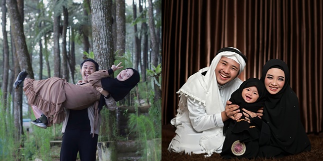 Rarely Exposed After Marriage, Here are 7 Harmonious Portraits of Rafly DA and Ega Noviantika with Their Beloved Child