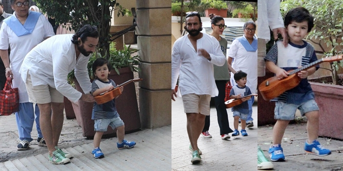 Falling in Love, Taimur Ali Khan Doesn't Want to Let Go of His Guitar