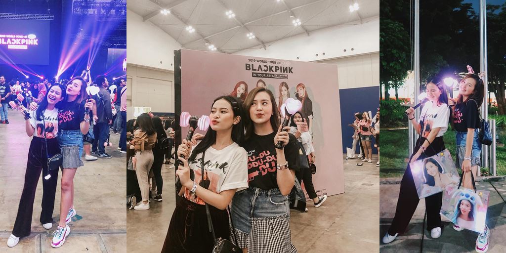 Jeha and Beby Tsabina Watch BLACKPINK, Bring Light Stick in Harmony