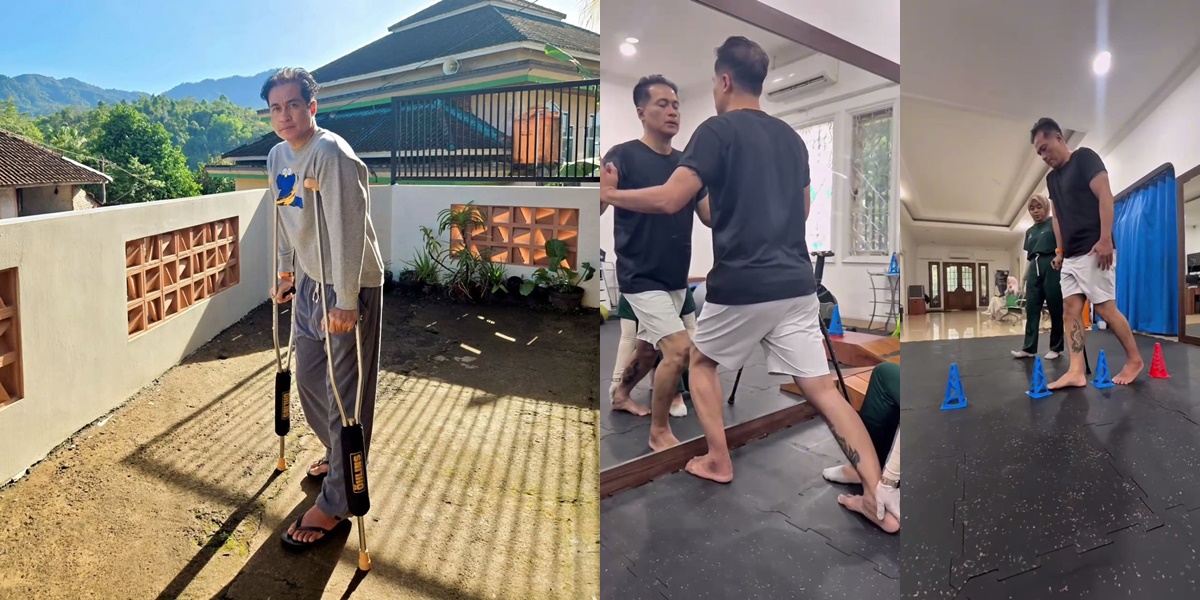 News on Adjie Pangestu Who Just Underwent Surgery, Now Still Using Crutches - Undergoing Physiotherapy