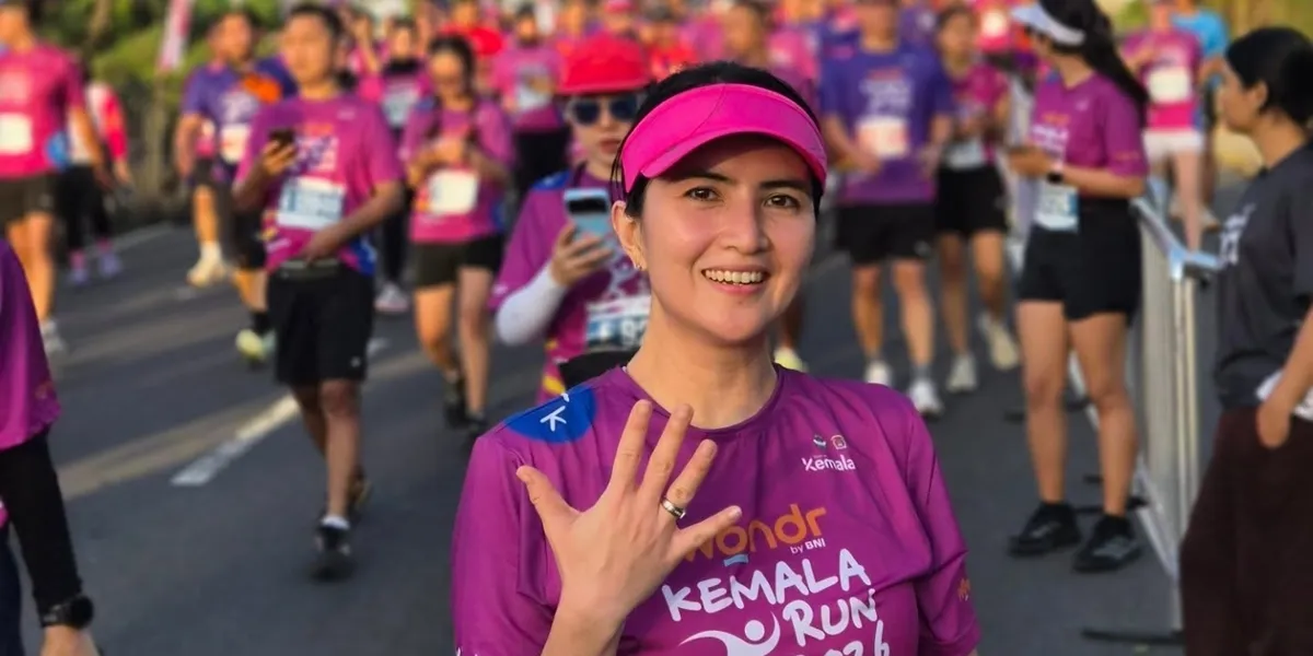  Kadek Devi Lari Marathon di Bali, Cantik Paripurna Tanpa Make Up 