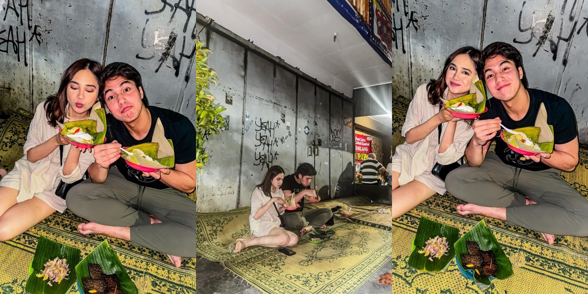 The Ship is Speeding Up, 10 Photos of El Rumi and Syifa Hadju's Dating Style - Simple Eating Nasi Liwet by the Side of the Road