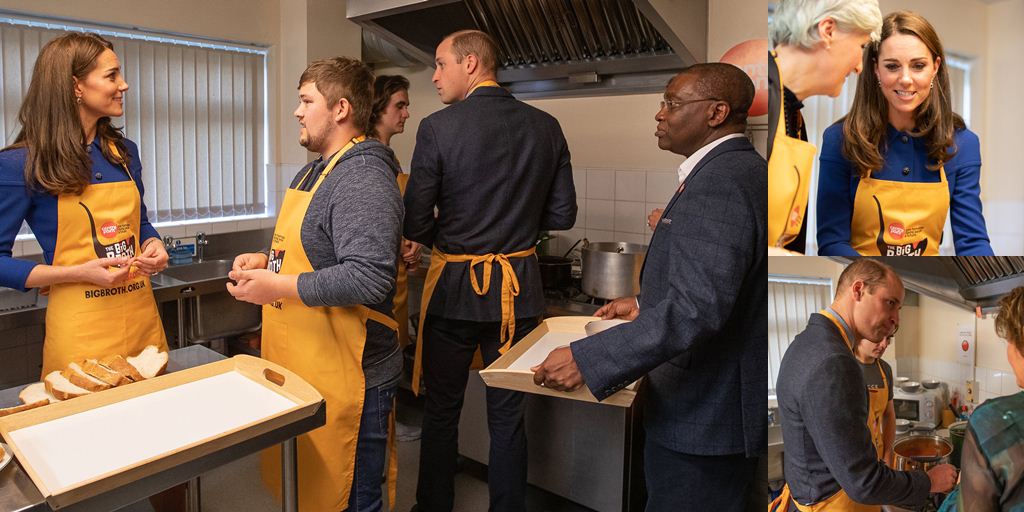 Kate Middleton & Prince William Cook at Homeless Shelter