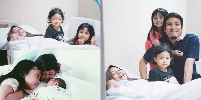 Both Natasha Rizky & Desta's Children Give Warm Hugs to Their Younger Sibling