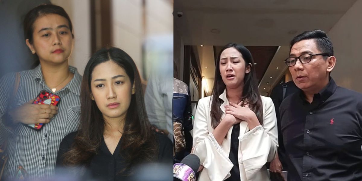 Lover Becomes a Suspect, 8 Photos of Tamara Tyasmara Crying After Seeing CCTV Recordings of Her Child's Death