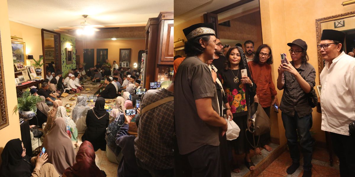 Ikang Fawzi's Family Holds Tahlilan on the Seventh Day of the Late Marissa Haque, Attended by Several Artist Friends