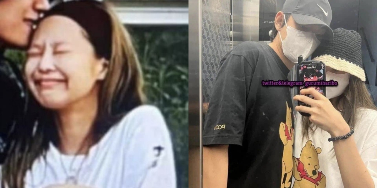 Re-circulating Alleged Leaked Photos of V BTS and Jennie BLACKPINK, Forehead Kiss - Happy During Video Call