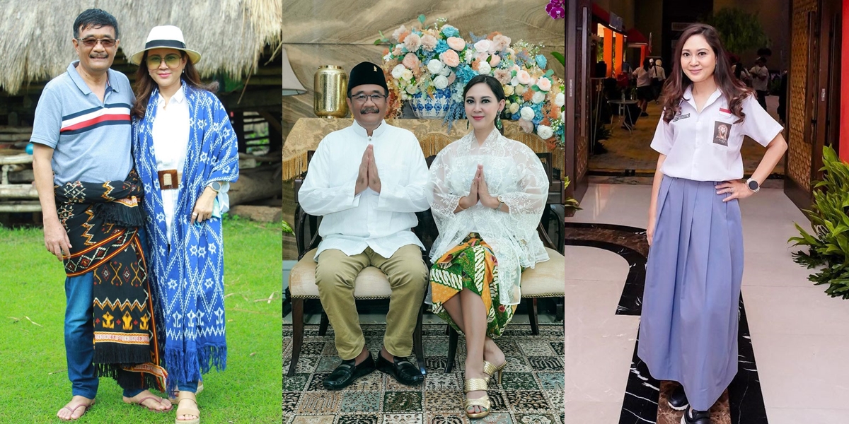 Often Mistaken for a Young Wife or Even a Younger Daughter, 8 Happy Potraits of Djarot Saiful Hidayat's Beautiful and Charming Wife - Still Worthy of Wearing High School Uniform