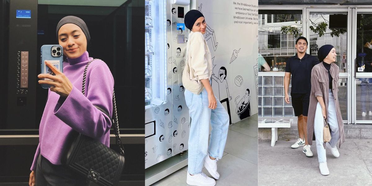 Now 32 Years Old, 10 Photos of Ayudia Bing Slamet Looking Beautiful and Ageless Wearing Turban Hijab