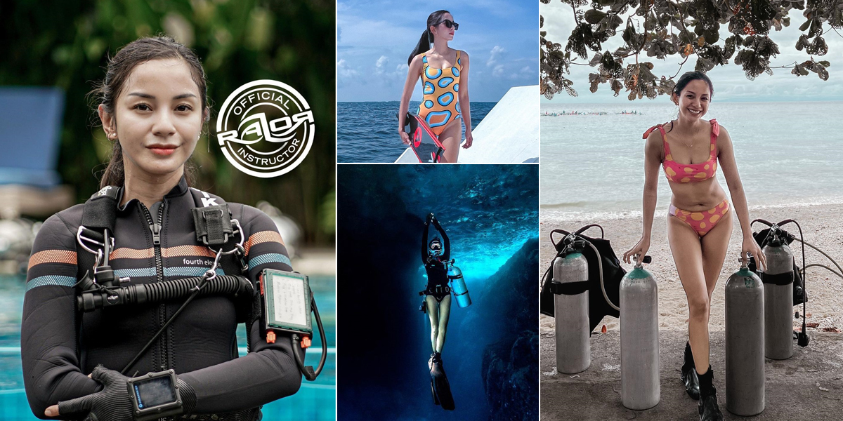 Now Becoming a Diving Instructor, Peek at Hot Photos of Kirana Larasati When Wearing a Wetsuit to a Two-Piece Bikini