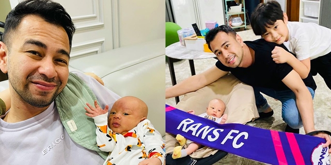 Now Having 2 Champions, Here are a Series of Photos of Raffi Ahmad Taking Care of Baby Rayyanza: Showing the Hot Daddy's Happiness!