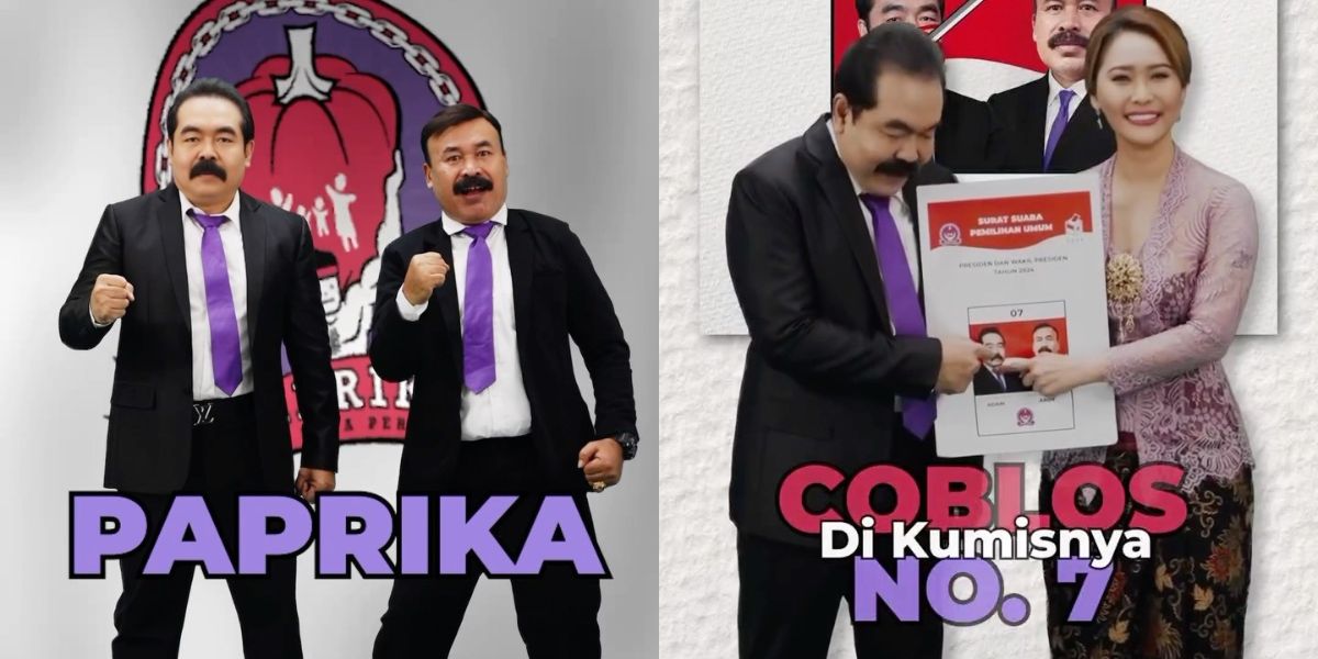 Hilarious! Here are 8 Photos of Adam Suseno, Inul Daratista's Husband, Running for Election with the PAPRIKA Party
