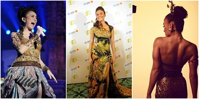 KOLEKSI FOTO AGNES MONICA CANTIK KENAKAN BATIK INDONESIA 