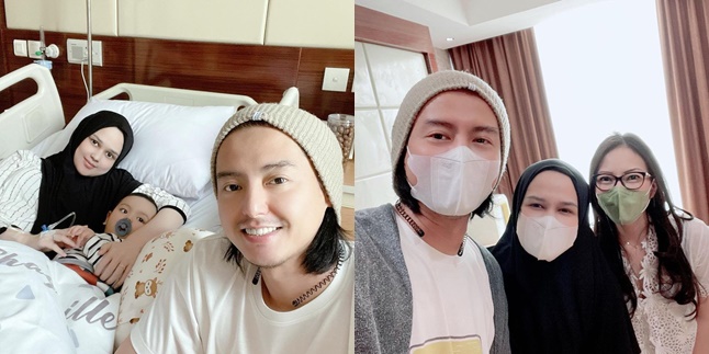 Latest Condition of Cut Meyriska Who is Hospitalized Due to Stomach Disease, Baby Shaquille and Roger Danuarta Stay by Her Side