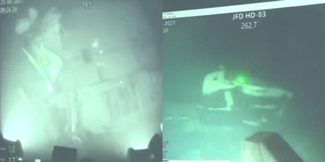 Latest Condition of KRI Nanggala 402 Submarine, Split into Three Parts - Found at a Depth of 838 Meters