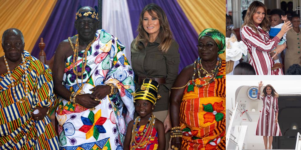 Kunjungi Afrika, Melania Trump Tunjukkan Senyum Tulus