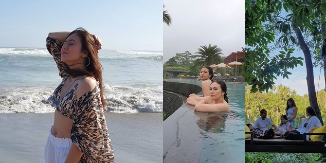 Vacation in Bali, Wulan Guritno Hot Bikini Fun with Family