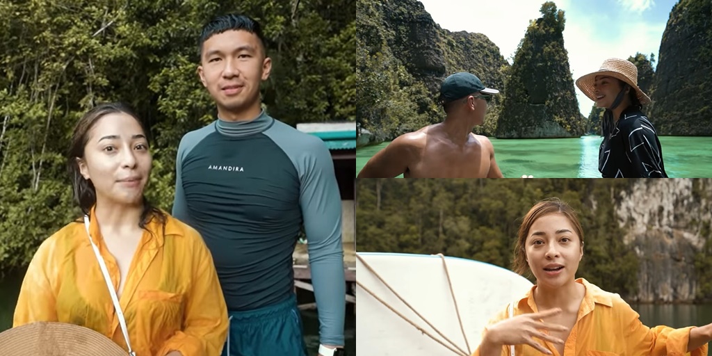 Vacation in Raja Ampat, Take a Look at 10 Photos of Nikita Willy and Indra Priawan's Fun Visiting Katty Perry's Favorite Cave - See Many Skulls