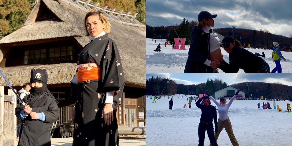 Vacation in Japan, Nikita Mirzani Shows Off Baby Bump in the Middle of Snow