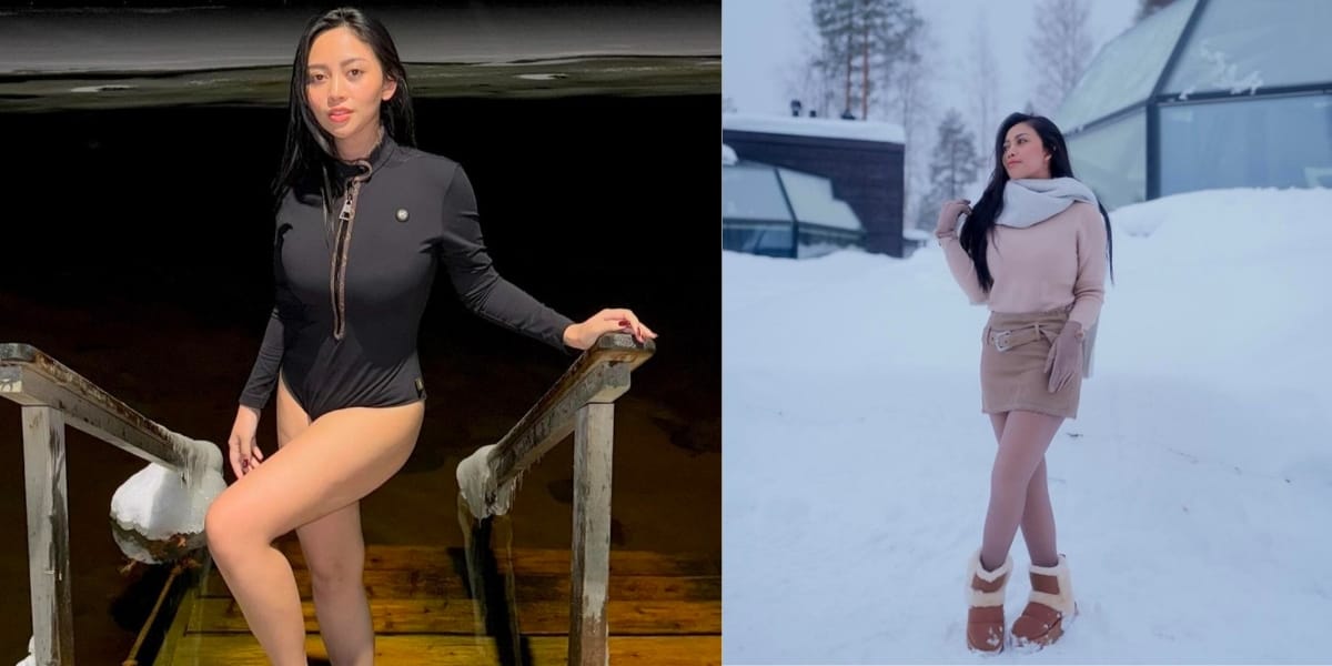 Vacation in Norway, 8 Photos of Rachel Vennya Wearing Swimsuit in the Middle of the Snow