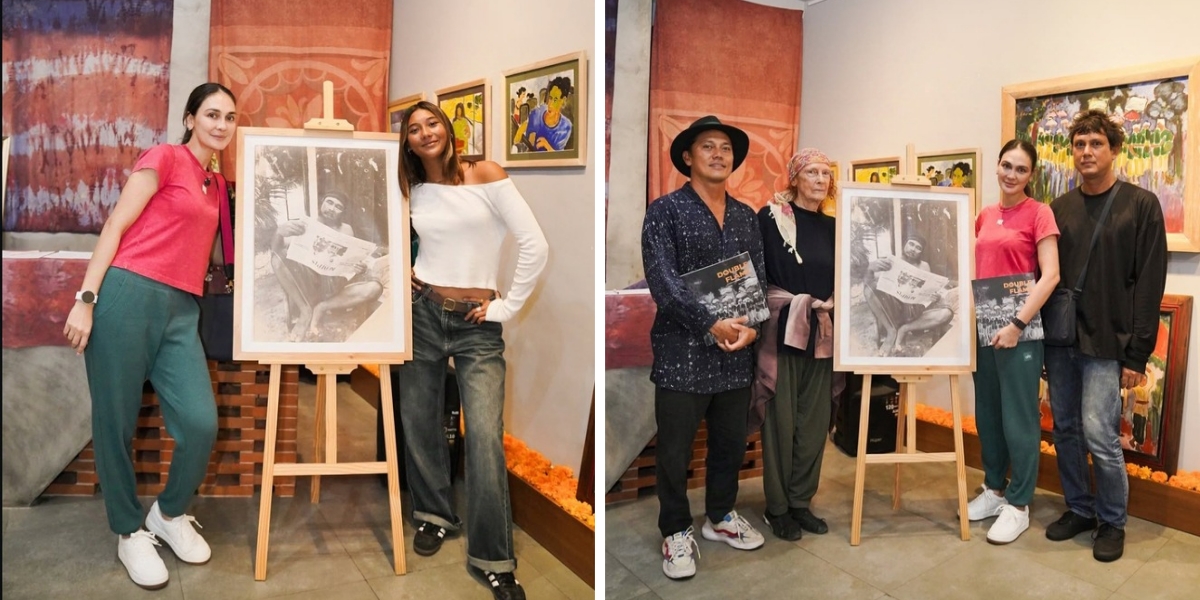 Luna Maya Presents the Art Exhibition 'Double Flame': The Eternal Legacy of Works by Her Father and Brother