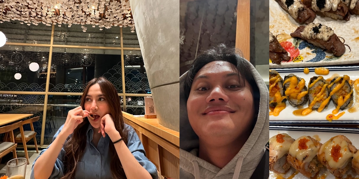 Mahalini is Pregnant with Her First Child, Rizky Febian Craving Sushi - Accompanied by His Glowing Wife