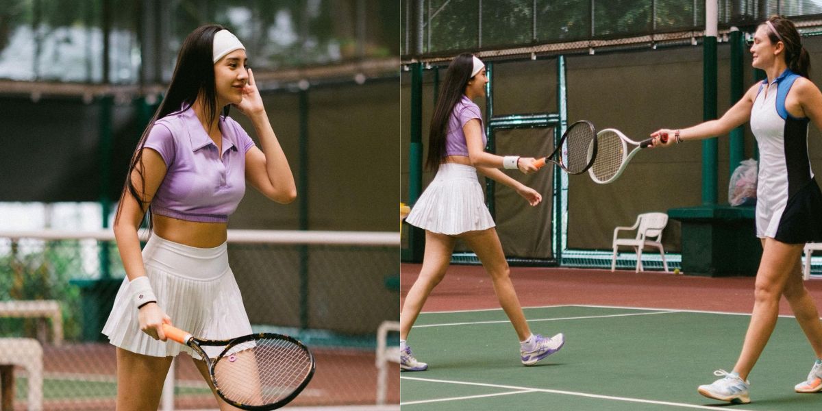 Playing Tennis with Luna Maya, Anya Geraldine Makes Netizens Focus on Her Ideal Body - Very Athletic!