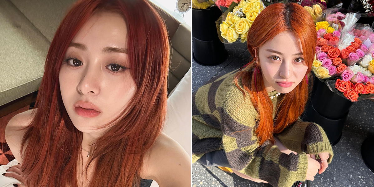 Looking More Beautiful with Orange Hair, 8 Portraits of Yunjin LE SSERAFIM Whose Visuals are Unreal