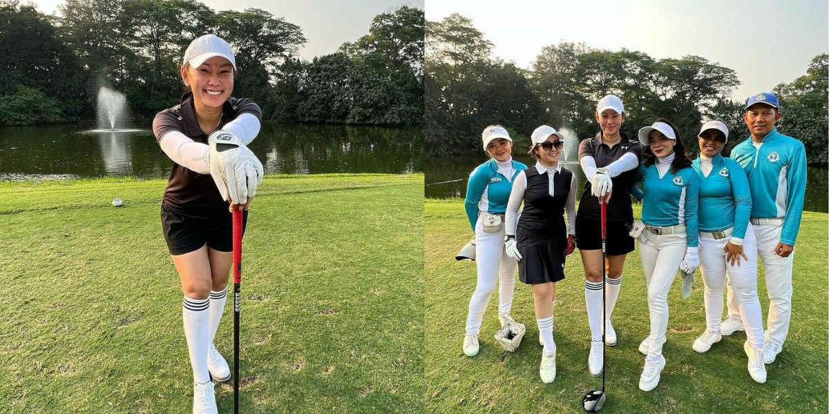 Getting Slimmer, These are 8 Pictures of Kalina Ocktaranny Playing Golf - Wearing Long Socks Like a High School Student