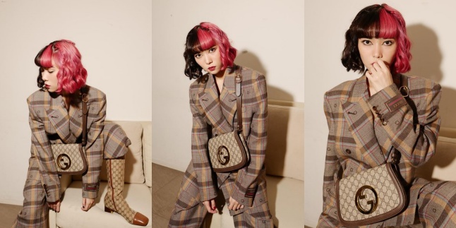 Even More Enchanting with Two-Tone Hair, Isyana Sarasvati's Portrait in Gucci's All-Outfit-of-the-Day - Happy to Match Clothes with Kai EXO