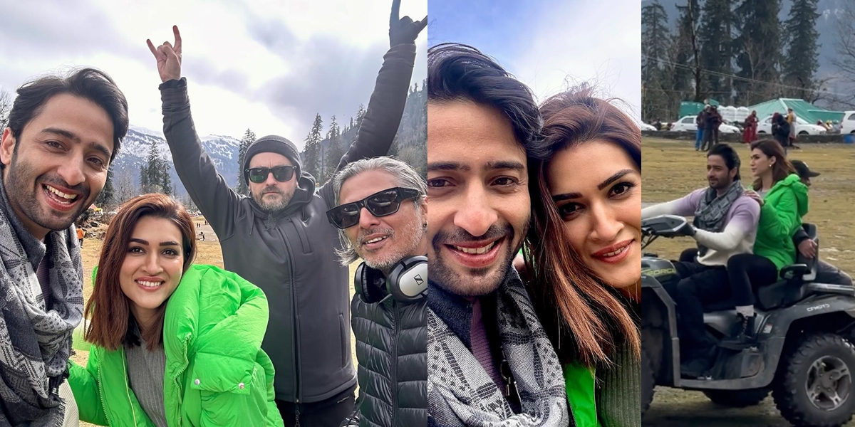 More Famous, 8 Photos of Shaheer Sheikh Showing Work Photos with Kriti Sanon - His Film Will Also Star Kajol