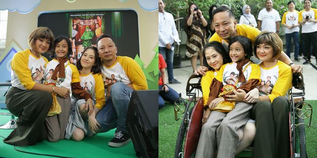 Sweetness of 'CEMARA FAMILY' Riding a Pedicab to Attend the Gala Premiere Event