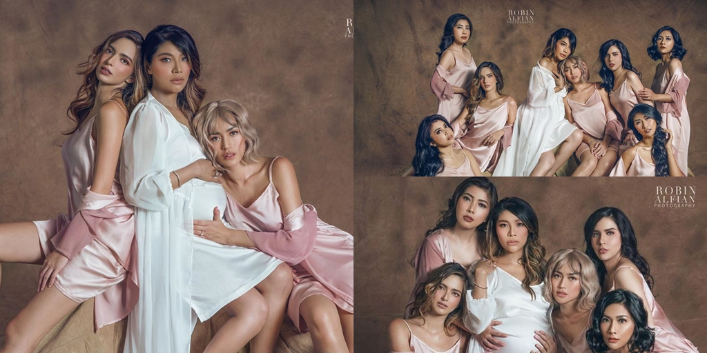 Maternity Shoot Irene Girlsquad with Jedar & Nia Ramadhani, Sexy Wearing Pajamas