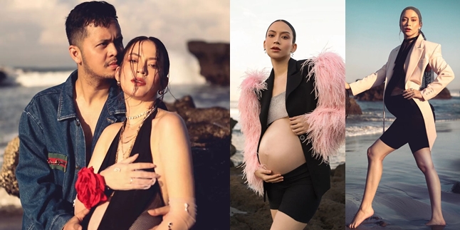 Maternity Shoot Karina Nadila, Beautiful Poses in Bali - Smooth Belly in the Spotlight