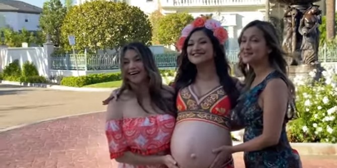 Rahma Azhari's Hot Maternity Shoot in Los Angeles, Accompanied by Sarah and Tia