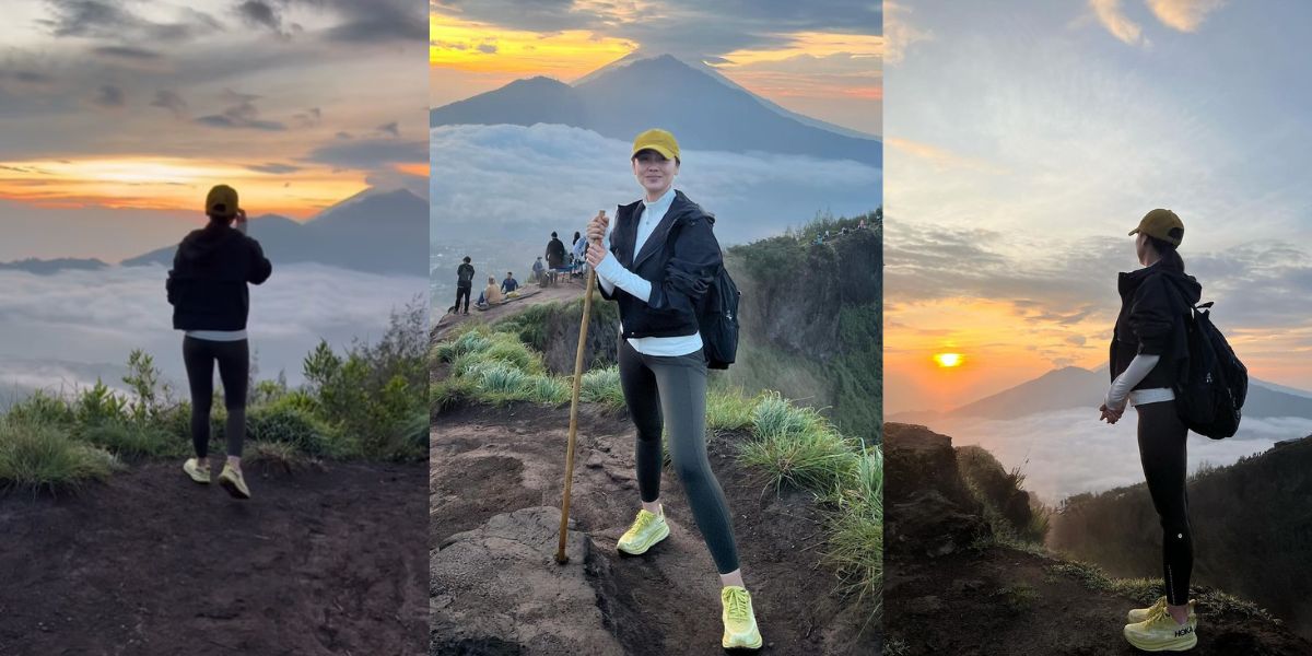 Challenging Darkness, 8 Selfie Photos of Nafilah Trekking to Mount Batur - Departing at 3 AM!