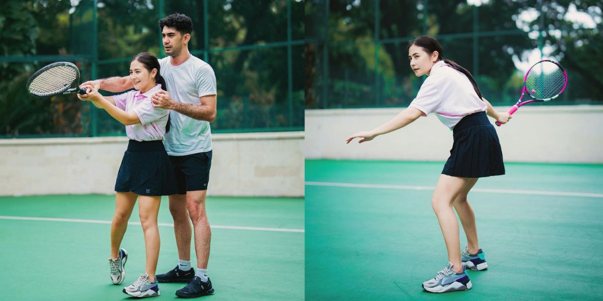 8 Photos of Prilly Latuconsina Playing Tennis with Reza Rahadian, the Hugging Moment Makes You Emotional!