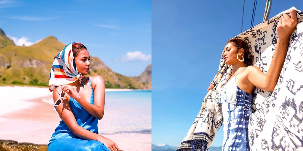 Peeking at Citra Scholastika's Cool Style on Vacation in Komodo Island