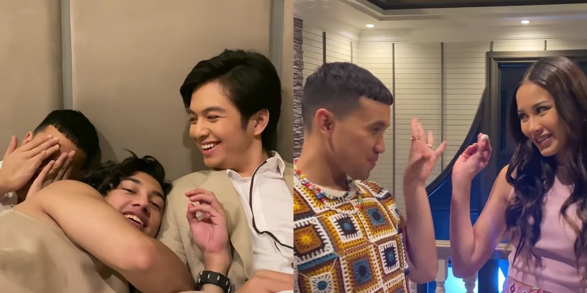 Peeking into the Excitement Behind The Scenes of the 'CATATAN SI BOY' Cast Version 2023: Boy, Emon, and Andi are Really Close