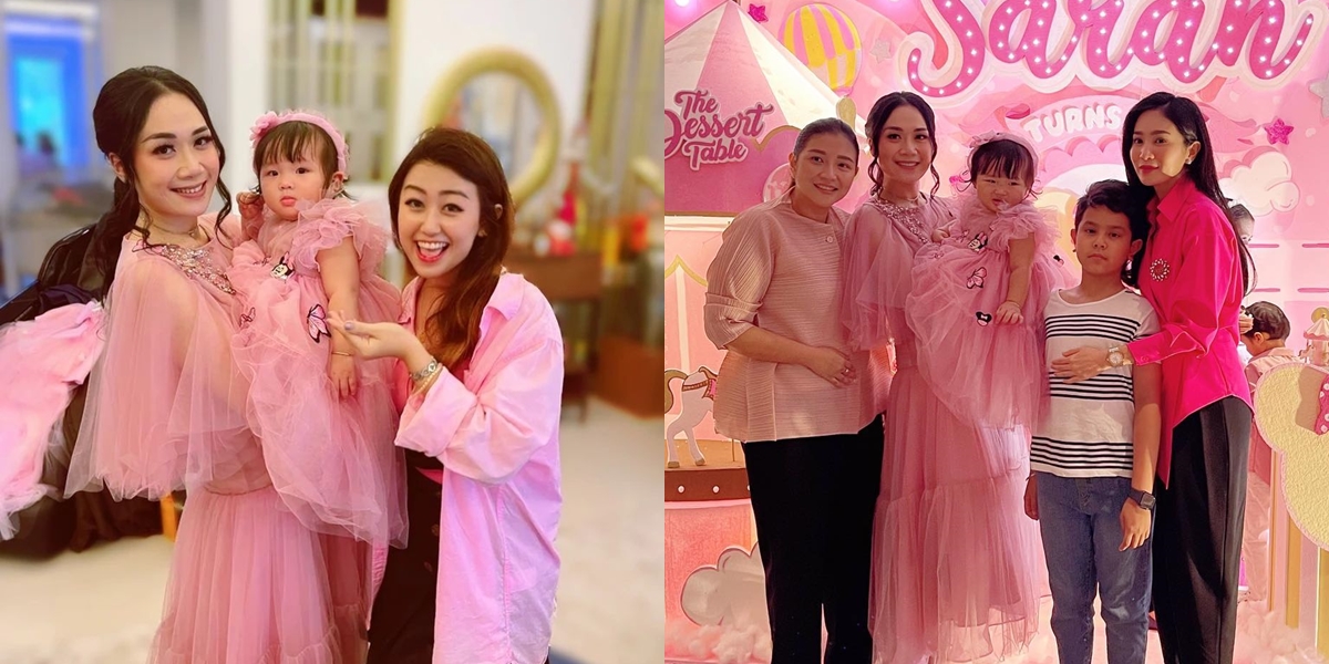 Lively with a Pink Theme, Portraits of Baby Sarah's Birthday Celebration, Ahok's Child - Puput Nastiti's Beautiful Charm Draws Attention