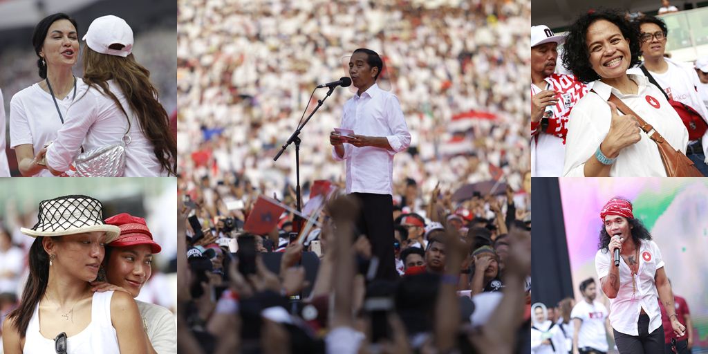 The Excitement of the Red and White Concert at GBK, Full Support for Jokowi