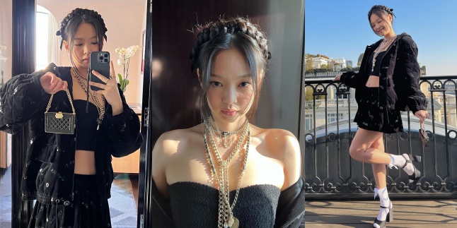 Luxurious All Black, 7 Detailed Portraits of Jennie BLACKPINK's Appearance at Paris Fashion Week - Wearing Chanel Items From Head to Toe