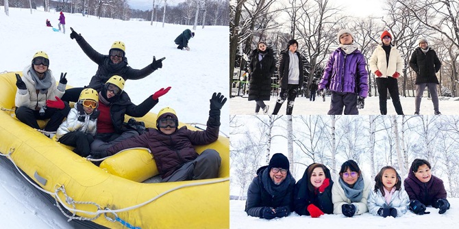 Warm Moments of Mona Ratuliu's Family Vacation at the End of the Year in Japan