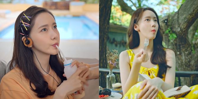 Cute Moments of Yoona in the 'Summer Night' MV, Can't Stop Eating