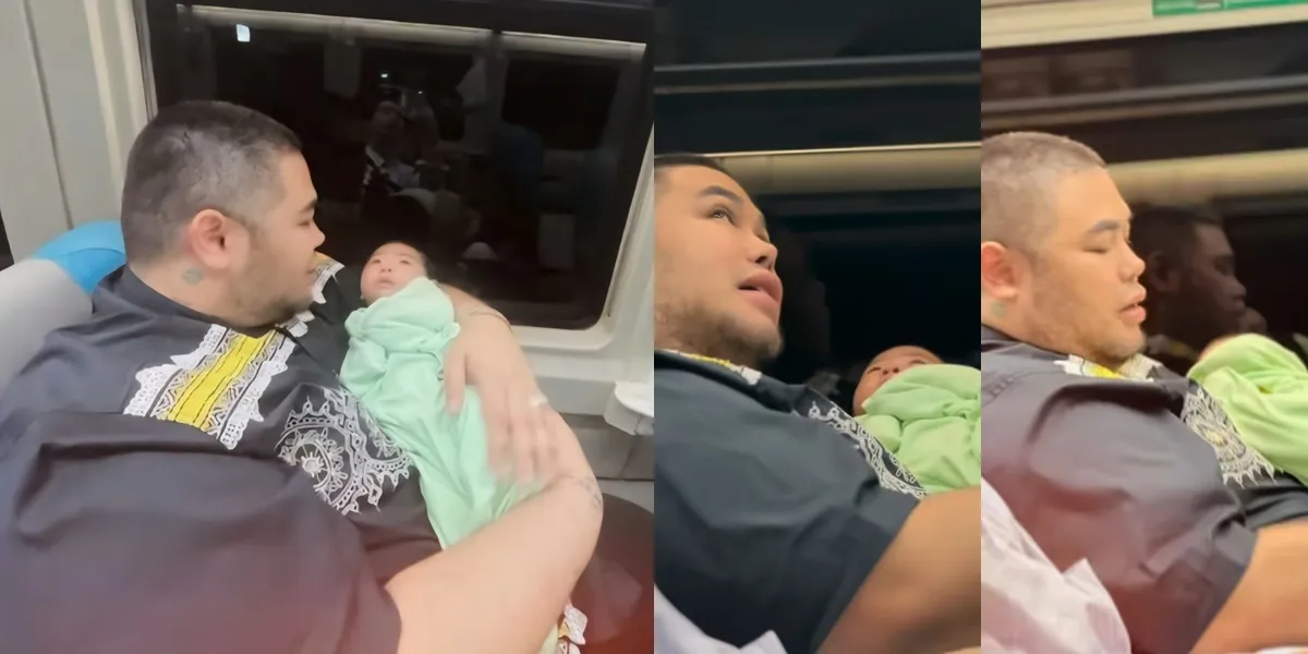 Ivan Gunawan's Moment on the Train, Holding a Baby Because the Mother Needed to Pee - Carrying While Admitting It's Adorable