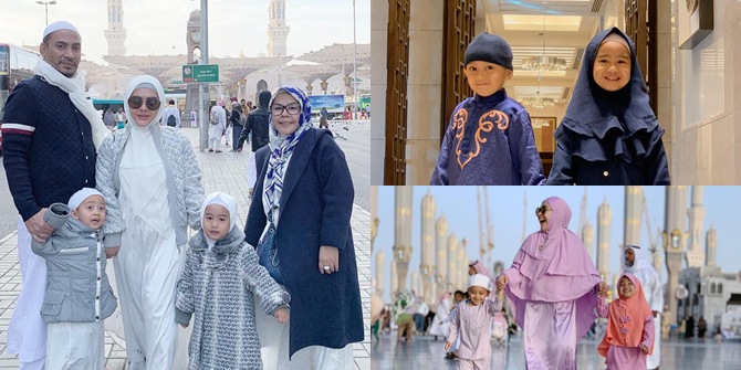 Funny Moments of Syahrini's Nephew and Niece During Umrah, So Adorable