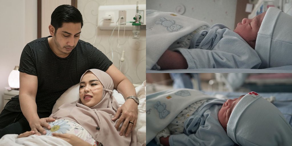 Medina Zein's Childbirth Moment, Ayu Azhari's Sister-in-law, Gives Birth to a Baby Boy