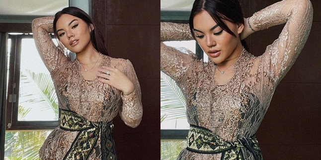 Netizens Call Her Beauty Rivaling Jennifer Dunn, Stunning Portraits of Shafa Harris in Balinese Kebaya